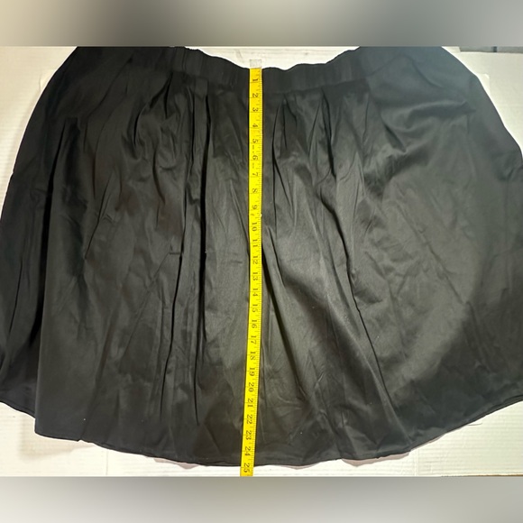 Taydey A-Line Black Plus Size Pleated Vintage Retro Formal Women’s Skirt 3XL NEW - Picture 3 of 8
